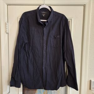 Marc Anthony Slim Fit Extra Large OCBD Black XL Shirt